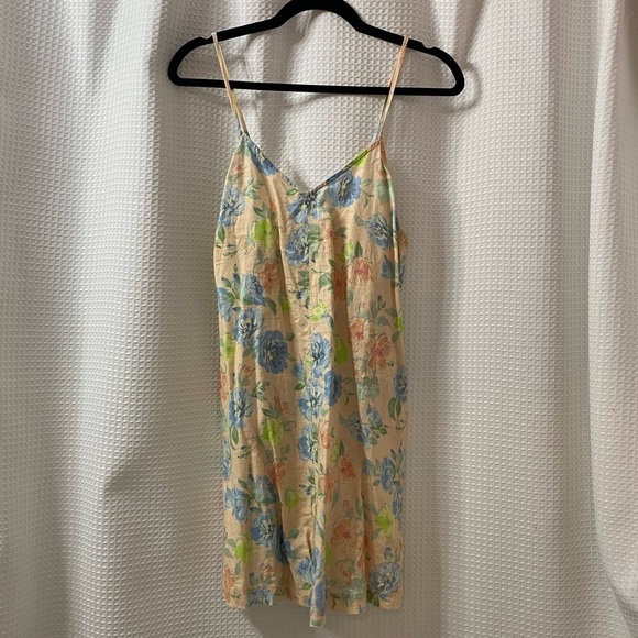 NWT Lou & Grey Floral Strappy Linen Romper - Picture 1 of 6